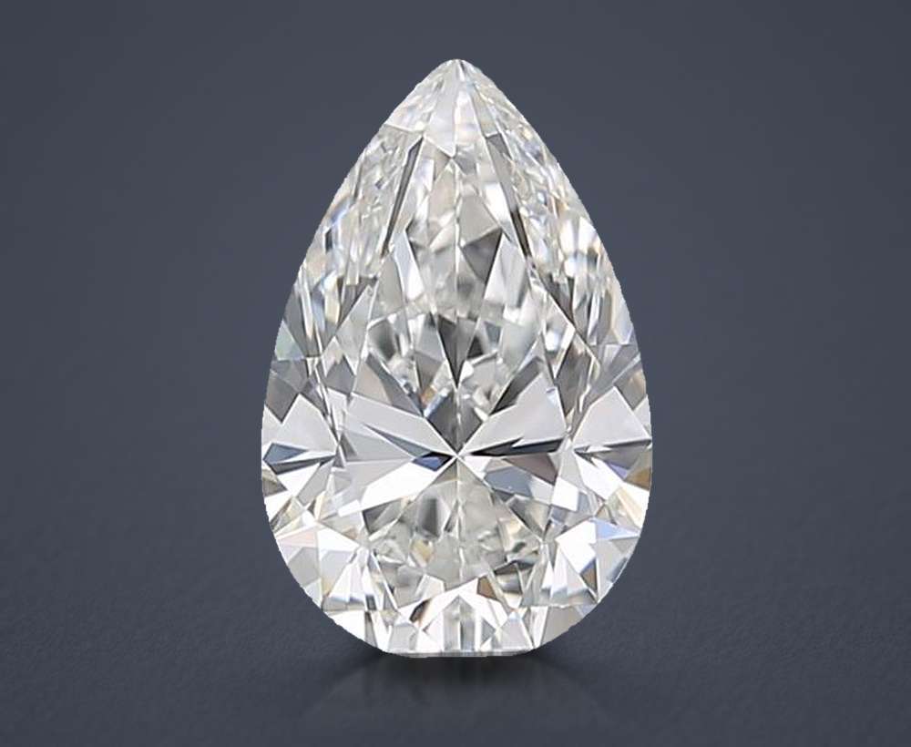 0.71 Carat Pear Natural Diamond