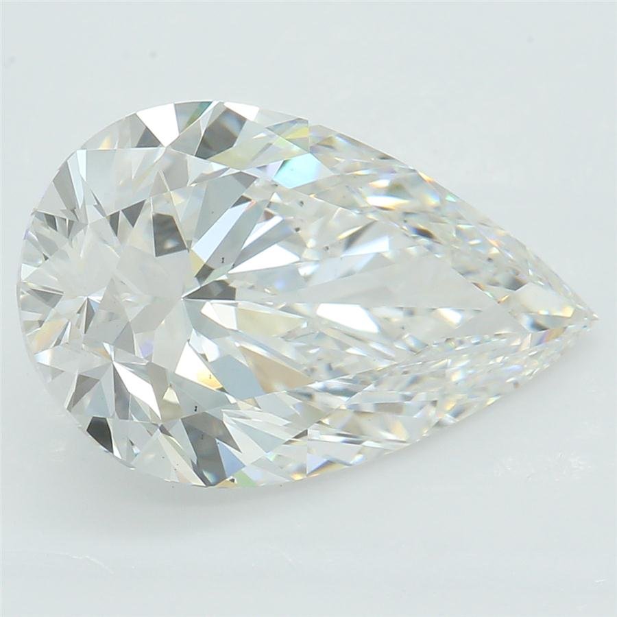 2.62ct F VS2 Rare Carat Ideal Cut Pear Lab Grown Diamond