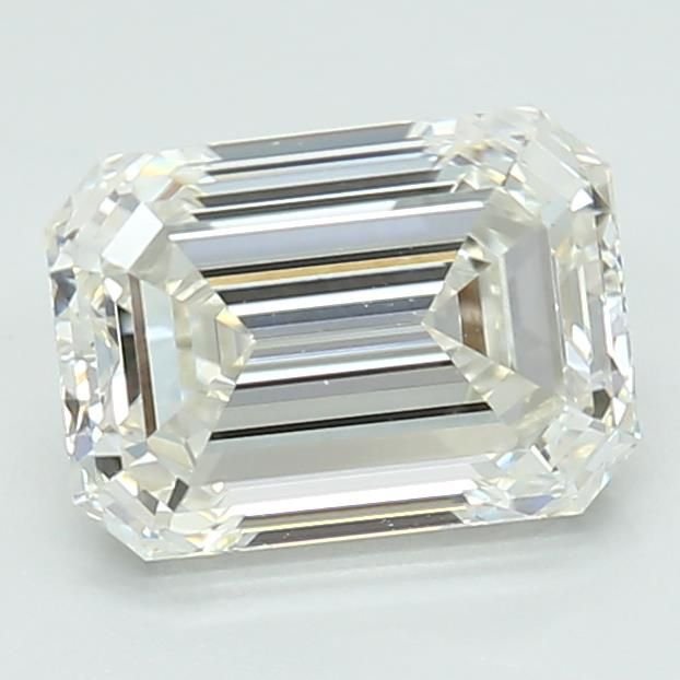 1.71ct G VVS2 Rare Carat Ideal Cut Emerald Lab Grown Diamond