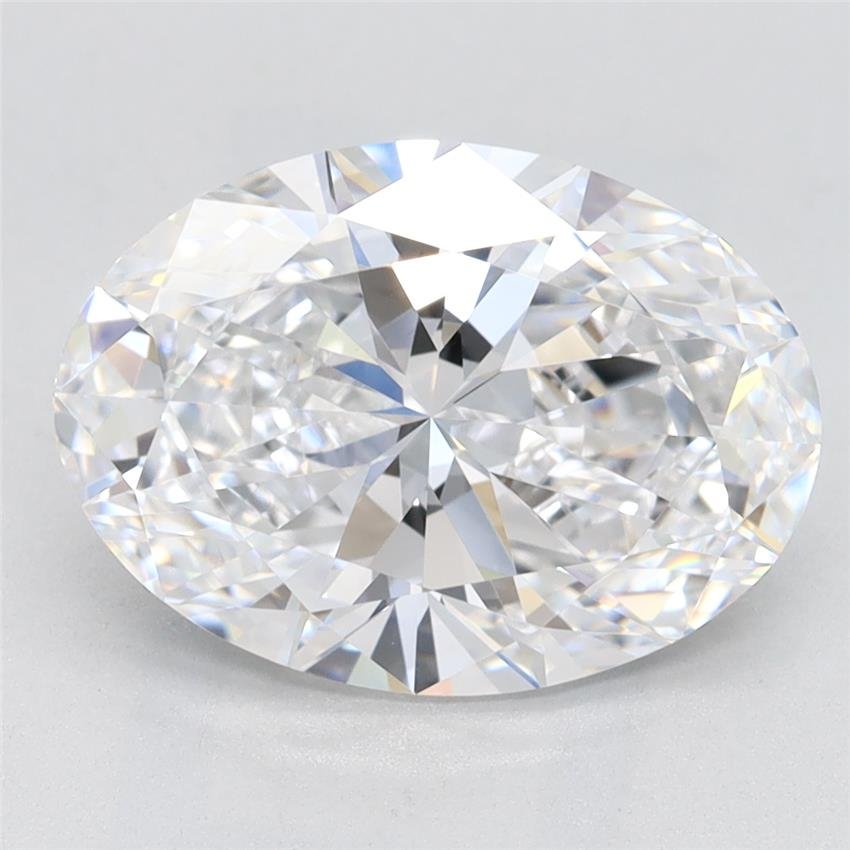 3.04ct D VVS2 Rare Carat Ideal Cut Oval Lab Grown Diamond
