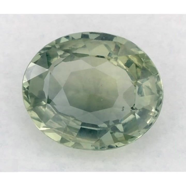 1.19 Carat Green Oval Sapphire