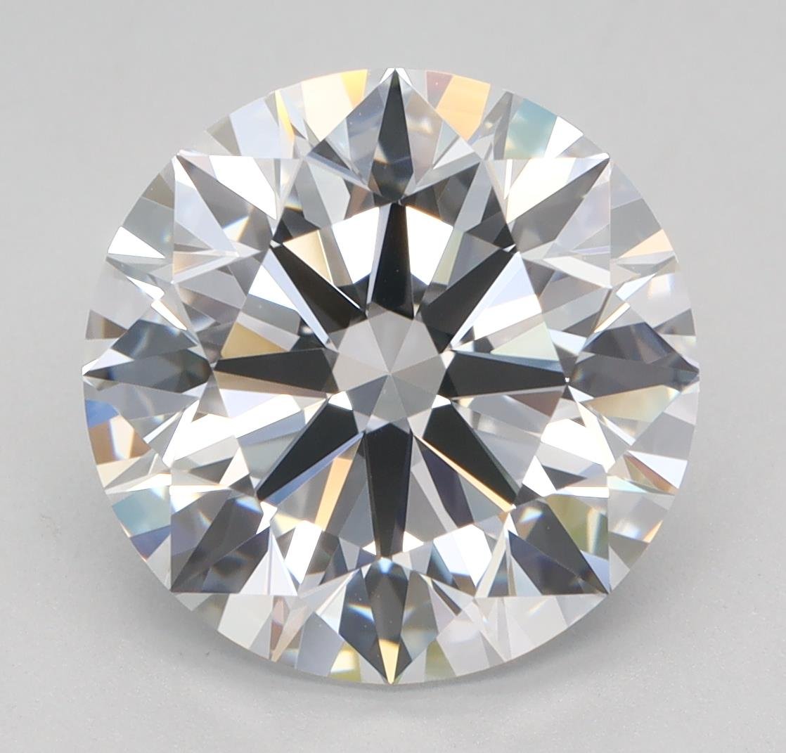 4.08ct D VVS2 Rare Carat Ideal Cut Round Lab Grown Diamond