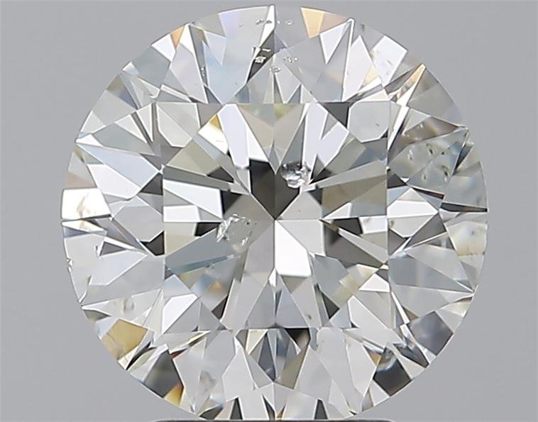 3.50ct J SI2 Rare Carat Ideal Cut Round Diamond