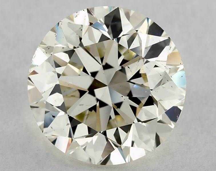 3.09ct K SI1 Very Good Cut Round Diamond