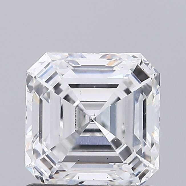 1.10ct E VS2 Rare Carat Ideal Cut Asscher Lab Grown Diamond