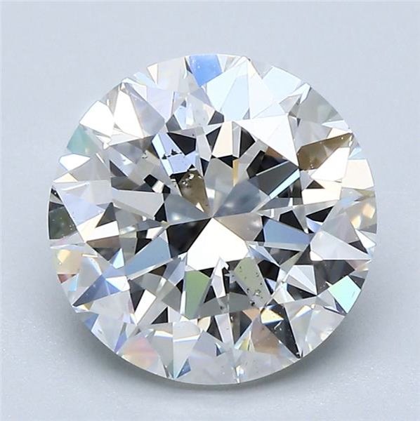 3.02ct H SI1 Excellent Cut Round Diamond