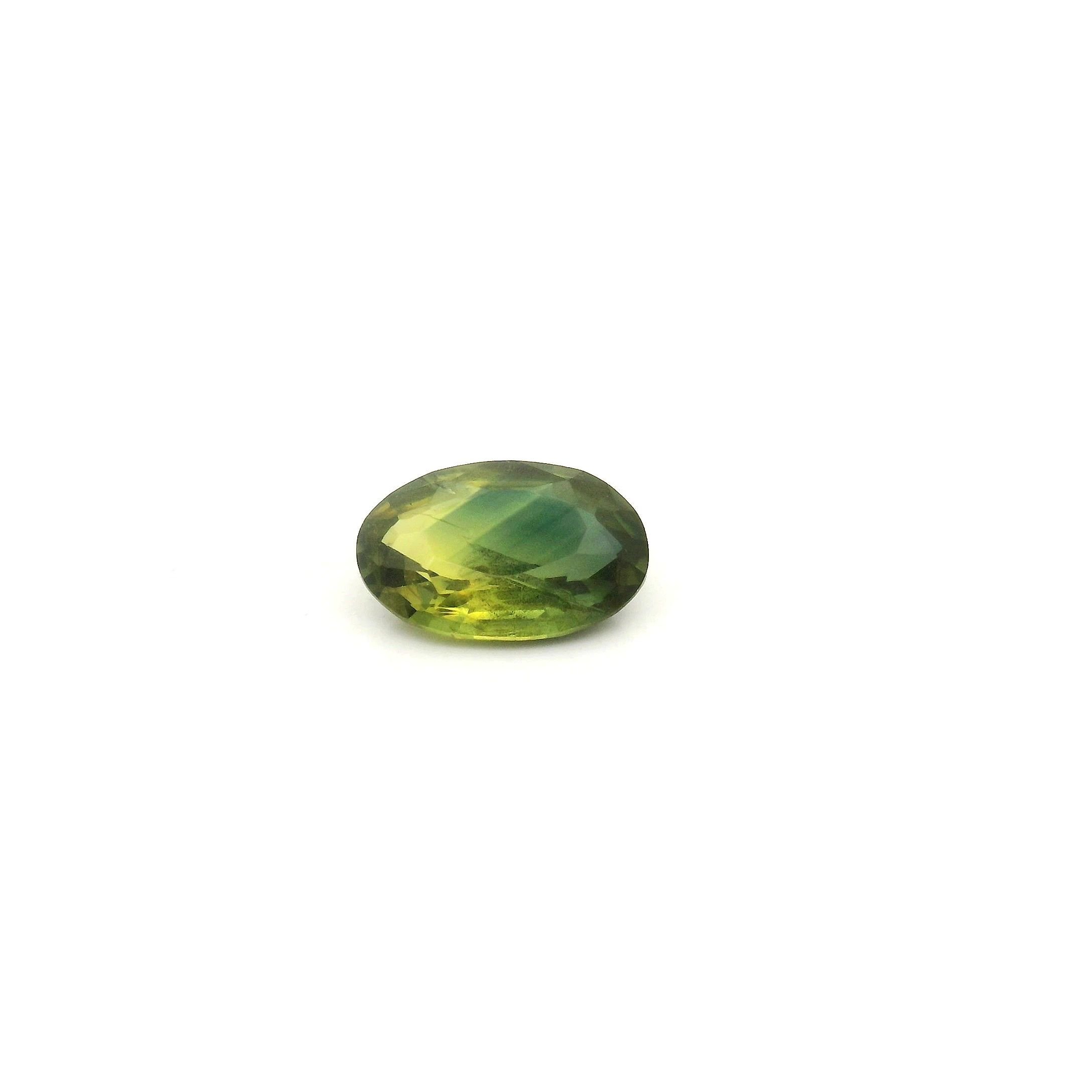 0.47 Carat Green Oval Sapphire