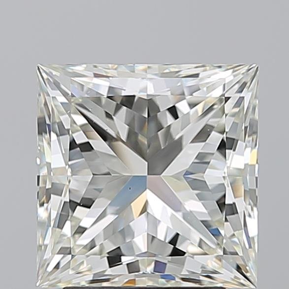 3.22ct J VS1 Rare Carat Ideal Cut Princess Diamond