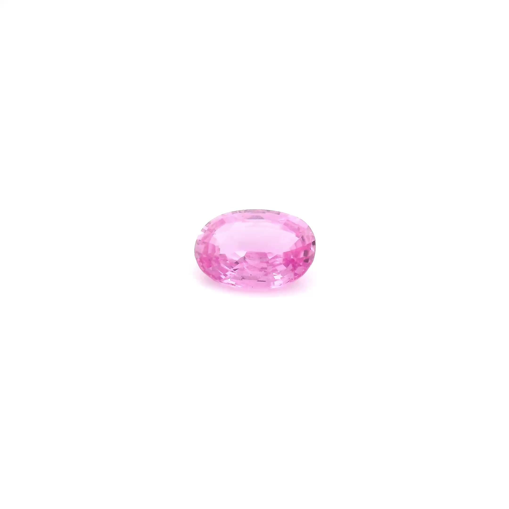 0.57 Carat Light Pink Oval Sapphire