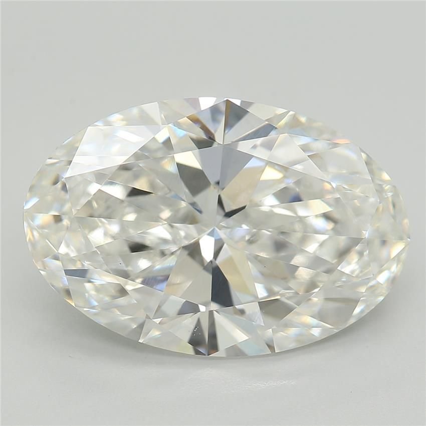5.04ct F VVS2 Rare Carat Ideal Cut Oval Lab Grown Diamond
