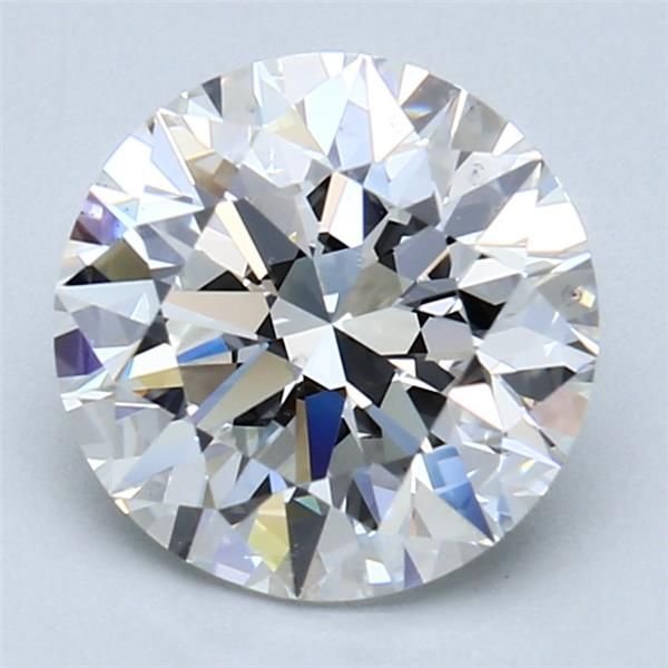 2.51ct F SI1 Rare Carat Ideal Cut Round Diamond