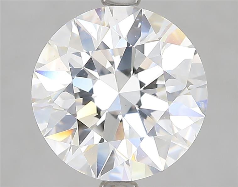 3.10ct F SI1 Rare Carat Ideal Cut Round Diamond