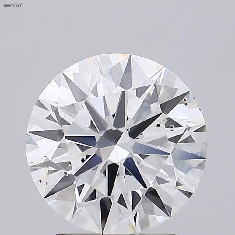 2.61ct G SI1 Rare Carat Ideal Cut Round Lab Grown Diamond