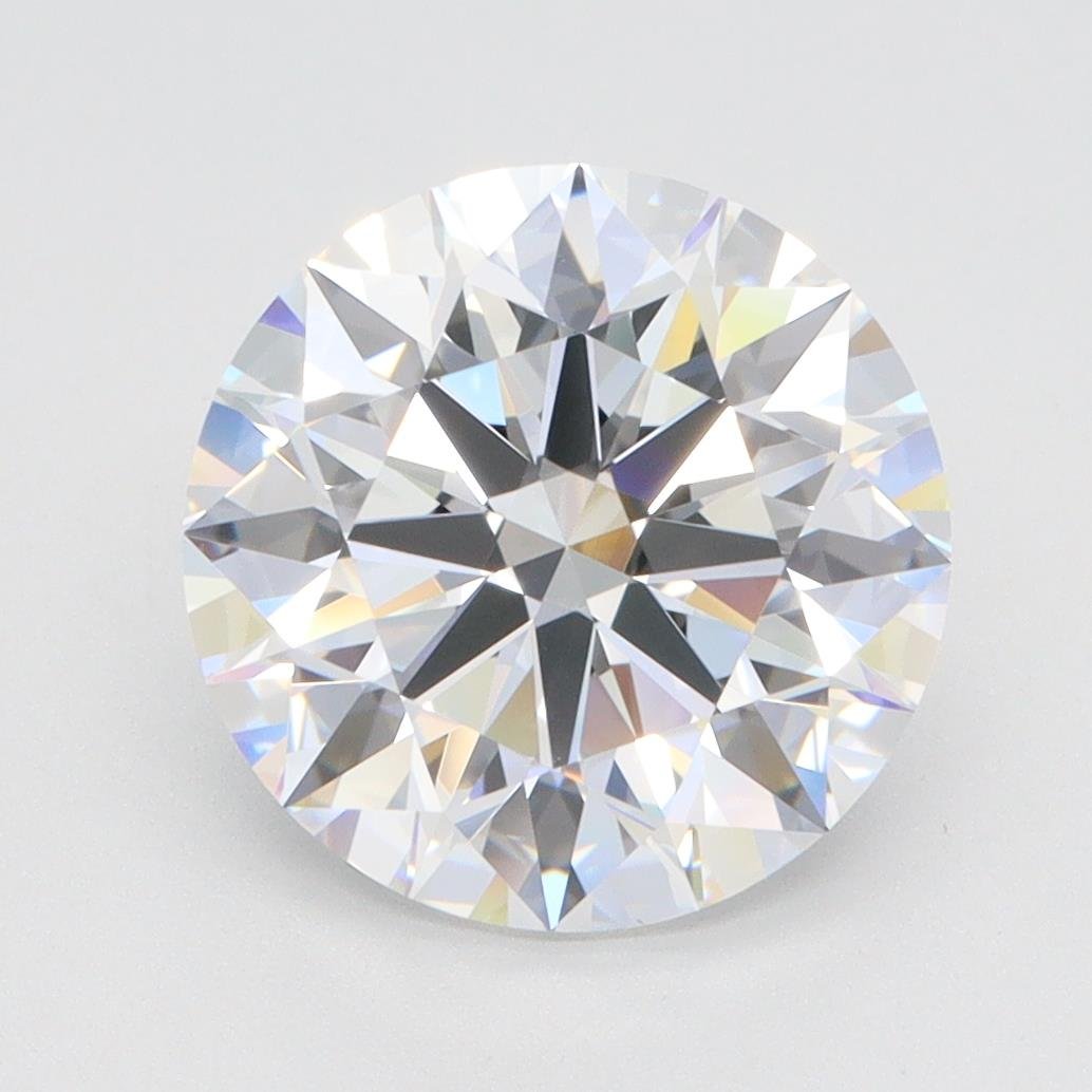 3.67ct E VVS2 Rare Carat Ideal Cut Round Lab Grown Diamond