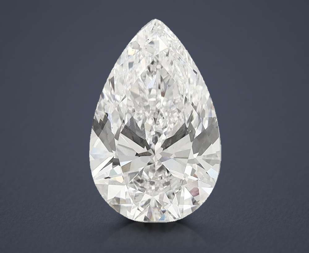 5.00 Carat Pear Lab Diamond