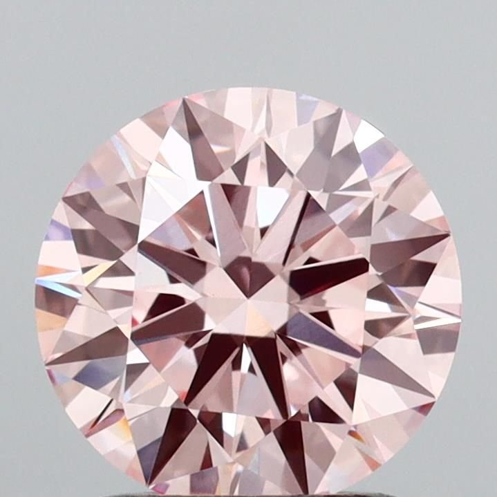 1.53 Ct. Fancy Intense Pink Round Lab Diamond