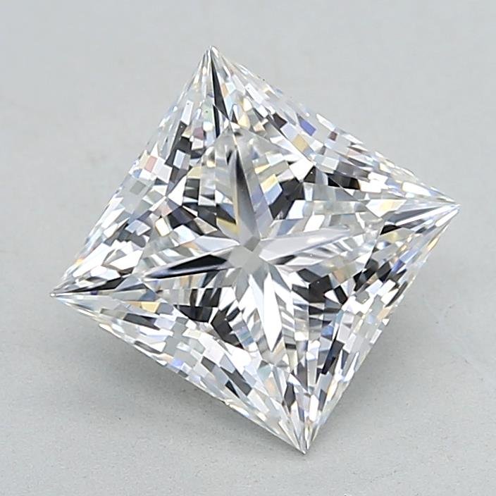 3.04ct E VS1 Rare Carat Ideal Cut Princess Lab Grown Diamond