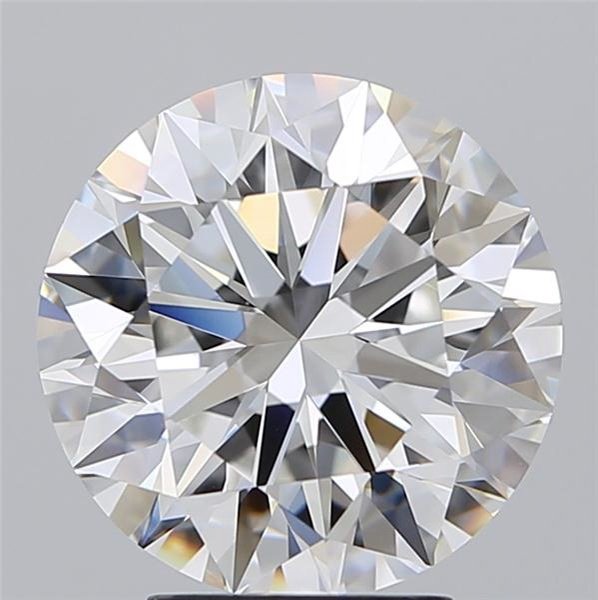 4.26ct F VVS2 Rare Carat Ideal Cut Round Diamond