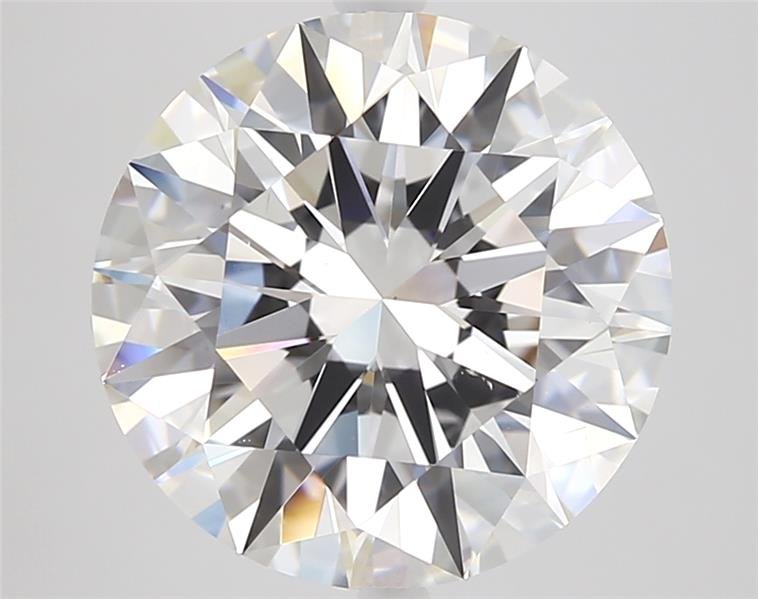 5.05ct E VS2 Rare Carat Ideal Cut Round Diamond