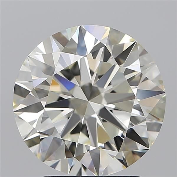 3.01ct J VVS2 Rare Carat Ideal Cut Round Diamond