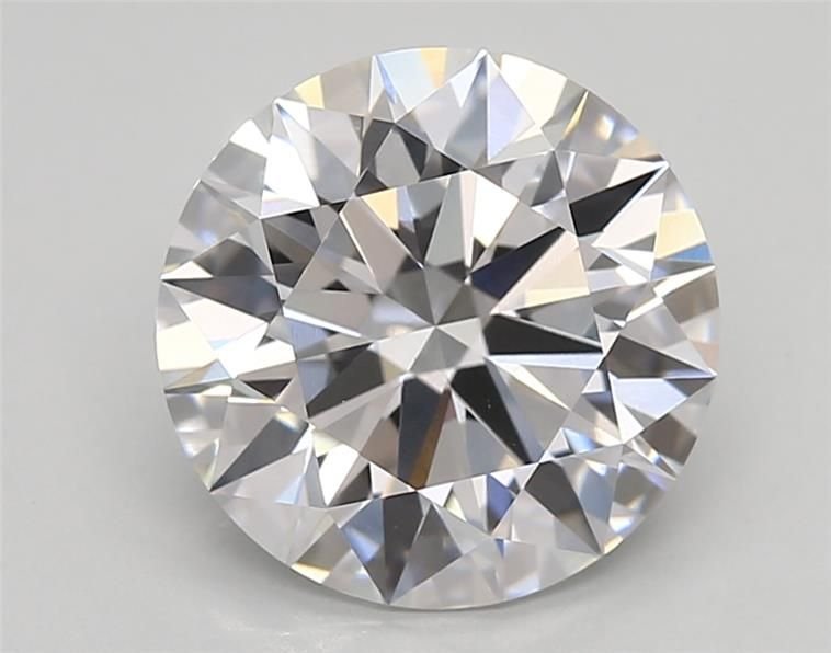3.29ct D VVS2 Rare Carat Ideal Cut Round Lab Grown Diamond