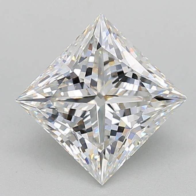 3.04ct F VS1 Rare Carat Ideal Cut Princess Lab Grown Diamond