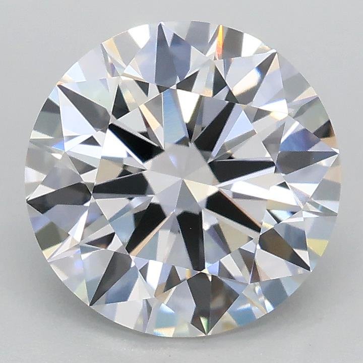 2.09ct D VVS2 Rare Carat Ideal Cut Round Lab Grown Diamond
