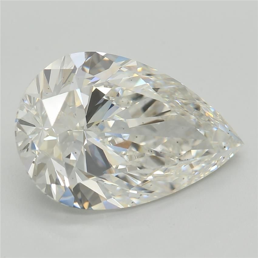 4.58ct F VS2 Rare Carat Ideal Cut Pear Lab Grown Diamond
