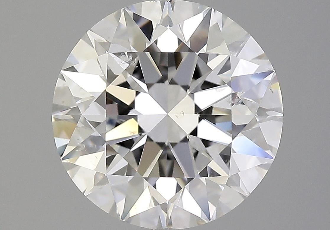 5.05ct G SI2 Rare Carat Ideal Cut Round Diamond