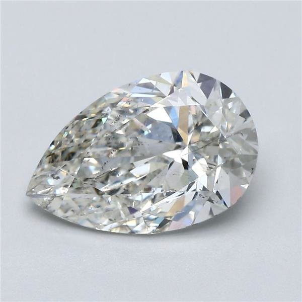 2.52ct I SI2 Rare Carat Ideal Cut Pear Diamond