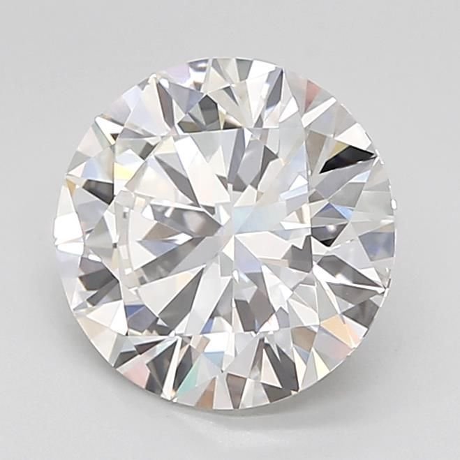 2.87ct E VVS2 Excellent Cut Round Lab Grown Diamond