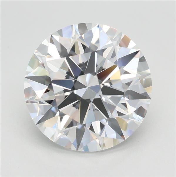3.09ct E VVS2 Rare Carat Ideal Cut Round Lab Grown Diamond
