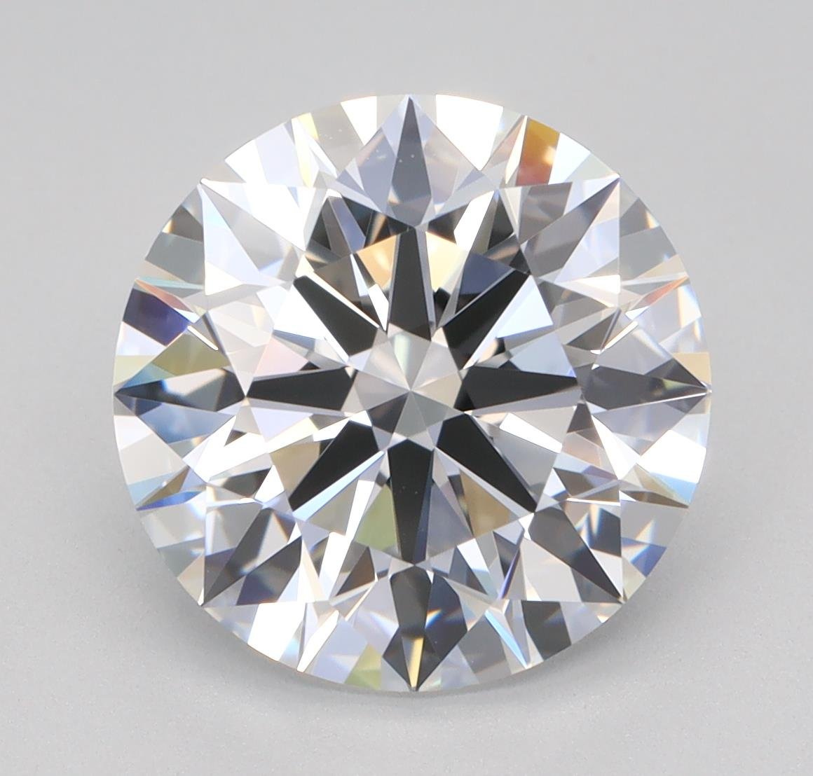 3.18ct E VVS2 Rare Carat Ideal Cut Round Lab Grown Diamond