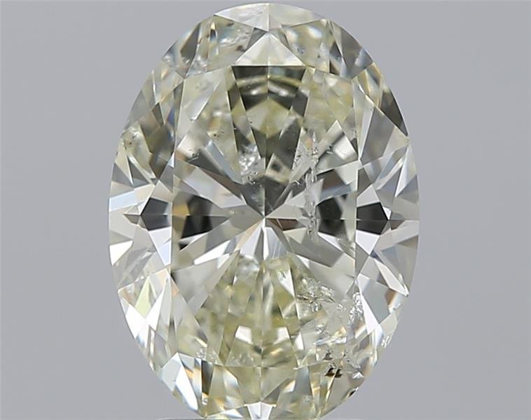 2.51ct K SI2 Rare Carat Ideal Cut Oval Diamond