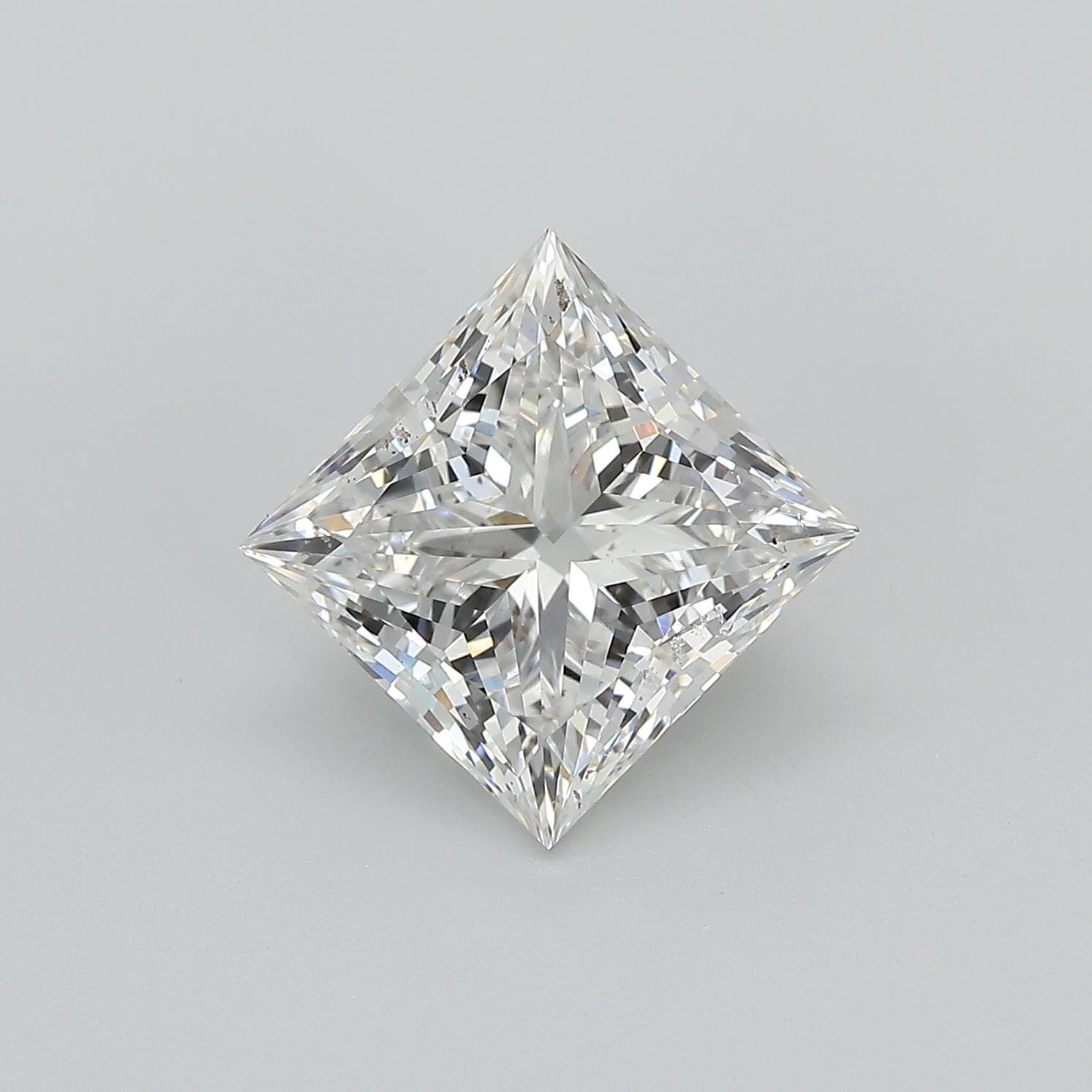 3.82ct G VVS2 Rare Carat Ideal Cut Princess Lab Grown Diamond