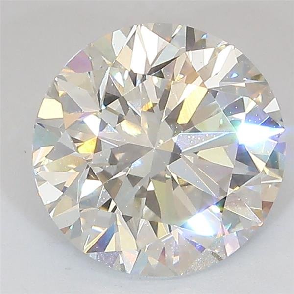 3.01ct J VS2 Excellent Cut Round Lab Grown Diamond