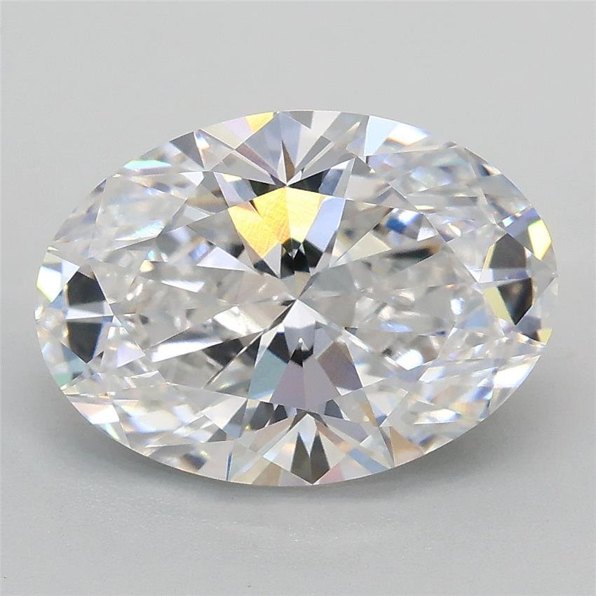3.07ct D VVS2 Rare Carat Ideal Cut Oval Lab Grown Diamond