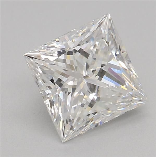 1.24ct E VVS2 Rare Carat Ideal Cut Princess Lab Grown Diamond
