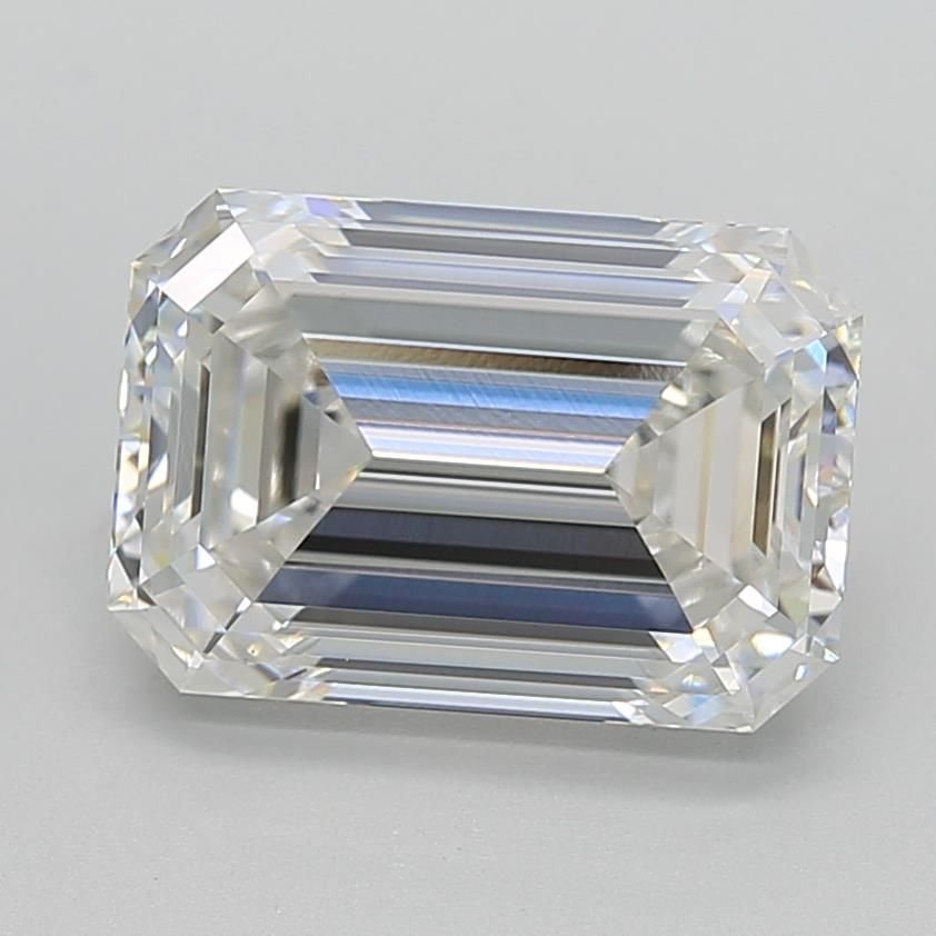 5.05ct G VVS2 Rare Carat Ideal Cut Emerald Lab Grown Diamond