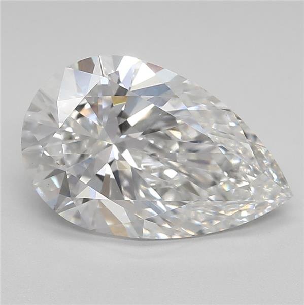 2.47ct E VS1 Rare Carat Ideal Cut Pear Lab Grown Diamond