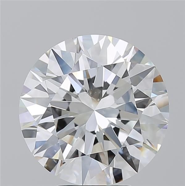 5.17ct H SI1 Rare Carat Ideal Cut Round Diamond