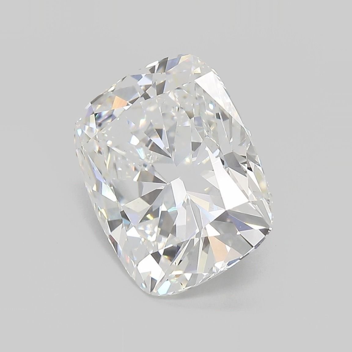 5.58ct F VS2 Very Good Cut Cushion Lab Grown Diamond