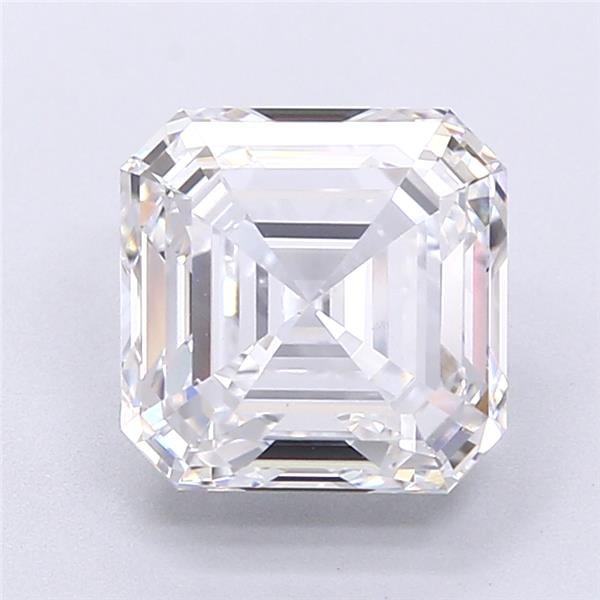 3.51ct D VS1 Rare Carat Ideal Cut Asscher Lab Grown Diamond