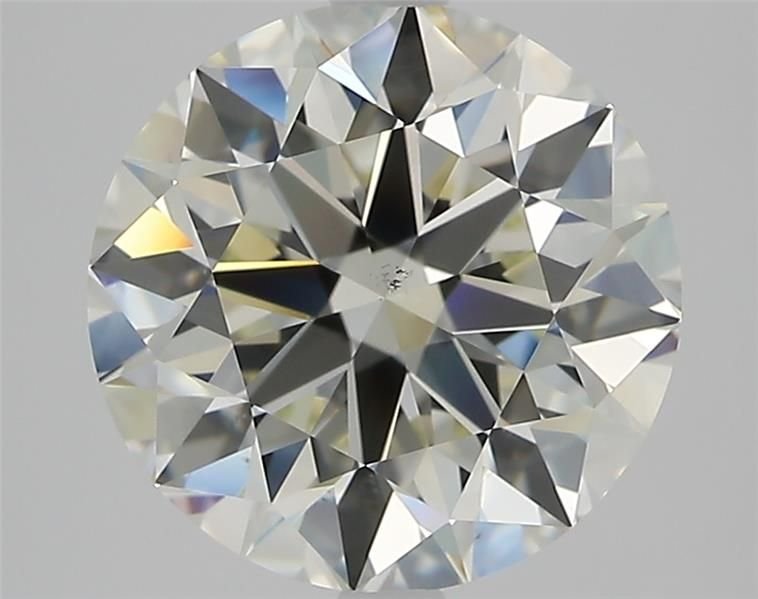 3.01ct K VS2 Rare Carat Ideal Cut Round Diamond