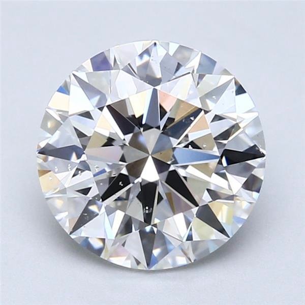 2.30ct F SI1 Rare Carat Ideal Cut Round Diamond