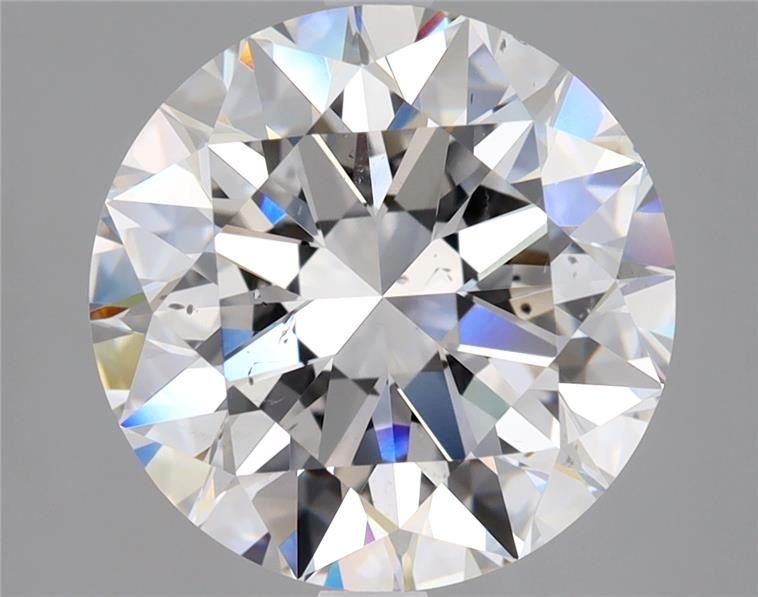 4.01ct D SI1 Rare Carat Ideal Cut Round Diamond