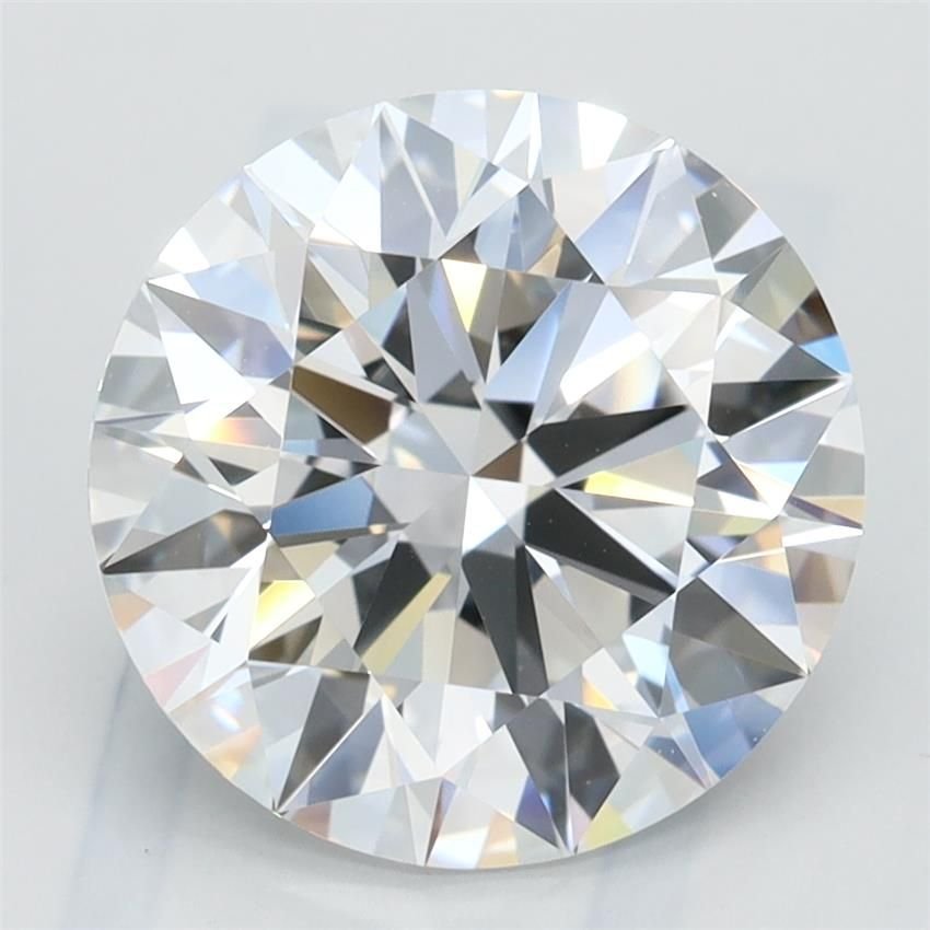 3.28ct D VVS1 Rare Carat Ideal Cut Round Lab Grown Diamond
