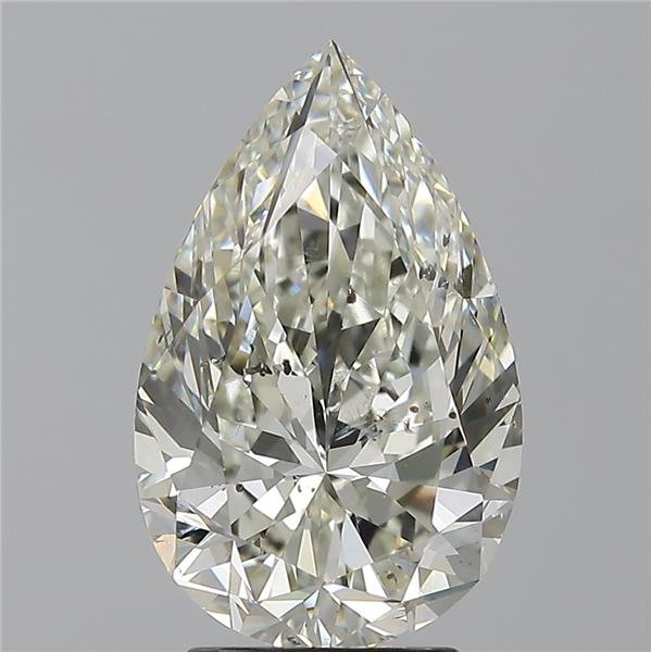 3.51ct J SI2 Rare Carat Ideal Cut Pear Diamond