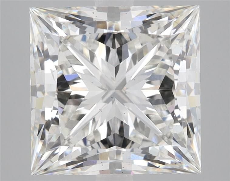 4.86ct H VS2 Rare Carat Ideal Cut Princess Lab Grown Diamond