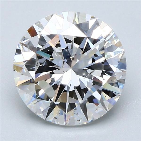 3.01ct F SI2 Very Good Cut Round Diamond